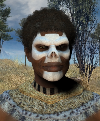 zulu warrior face paint