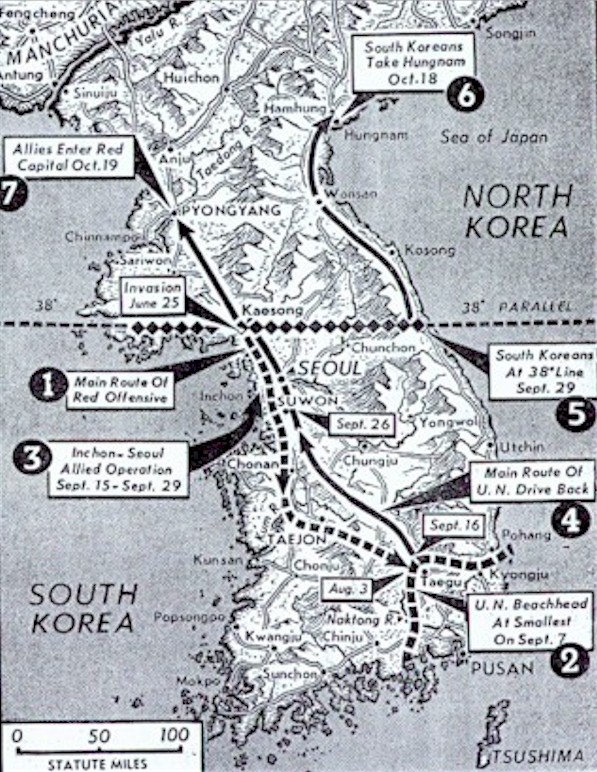 Korean War Map Activity Answer Key